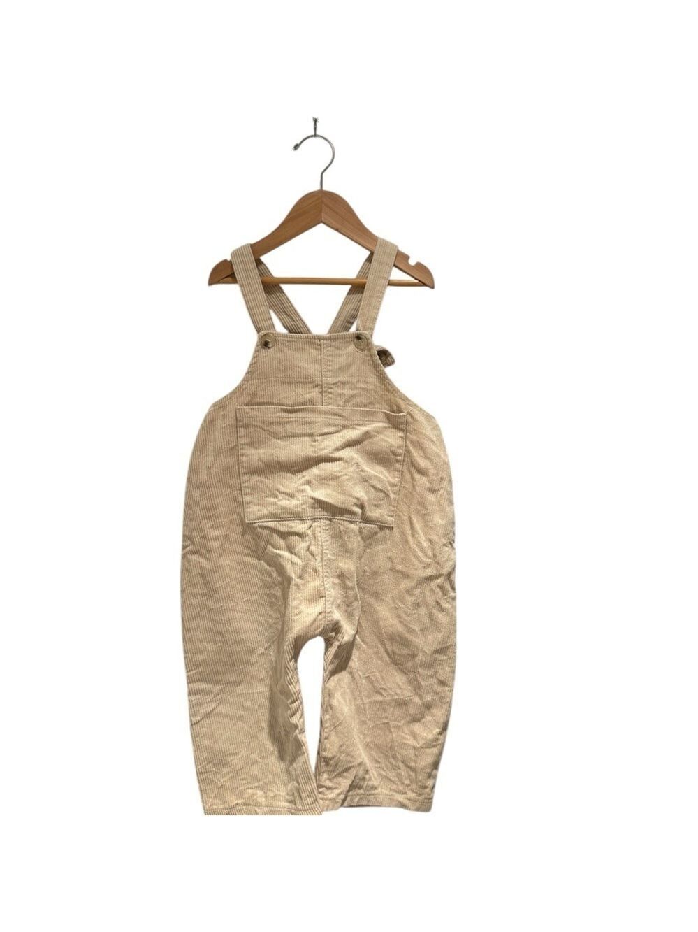 Cozy Kids Tan Corduroy Overalls - size 110